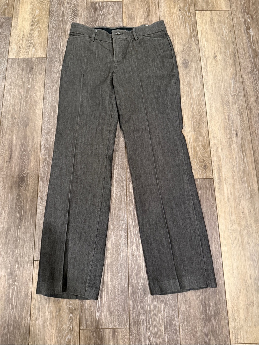 Lee Women's Gray Pinstripe Trousers